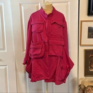Bread and Butter Made in Italy Oversized Hot Pink Jacket